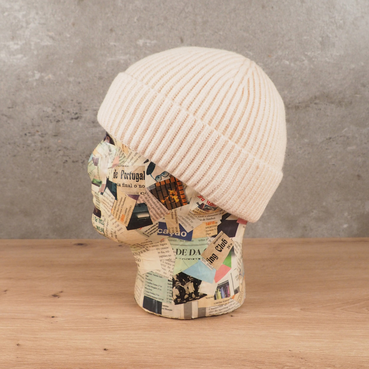 Beige Fisherman Beanie