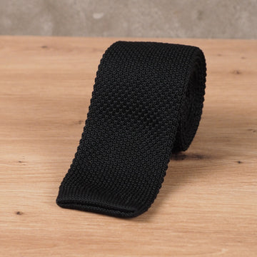 Black Knit Tie