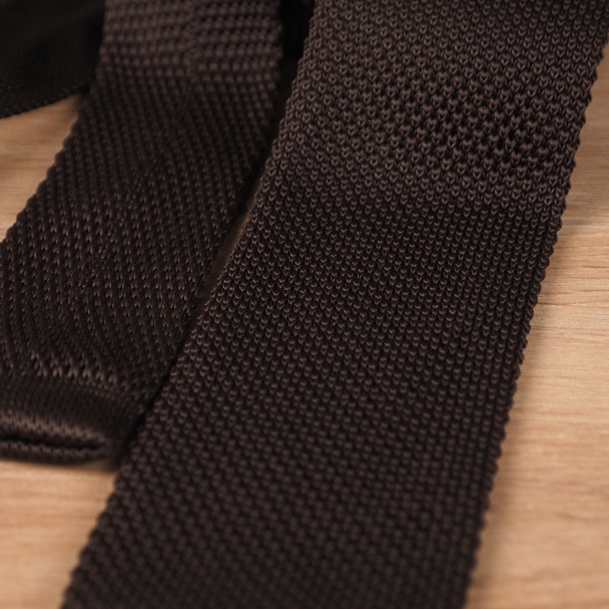 Dark Brown Knit Tie