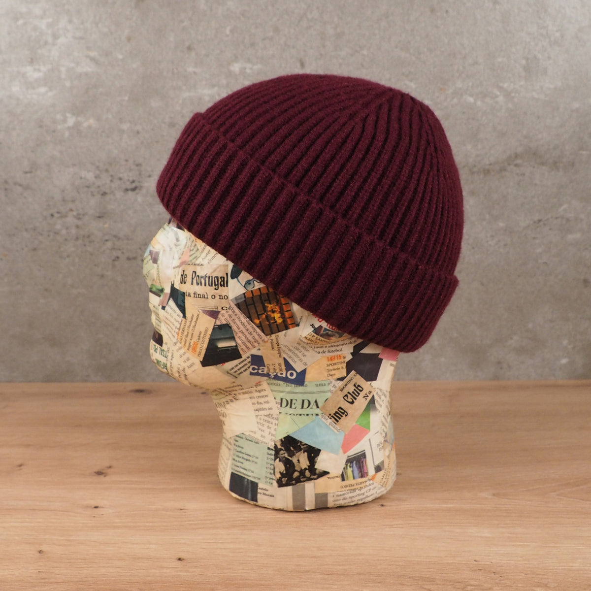 Burgundy Fisherman Beanie