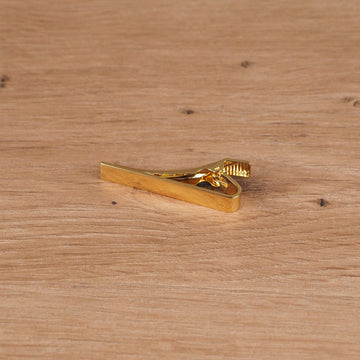 Pinch Clasp Golden Tie Bar