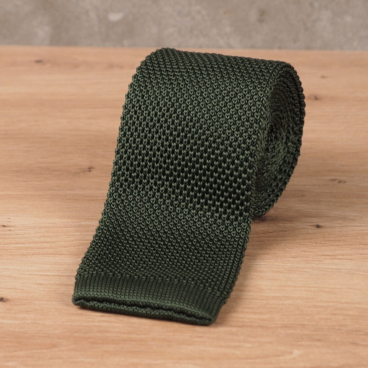 Army Green Knit Tie