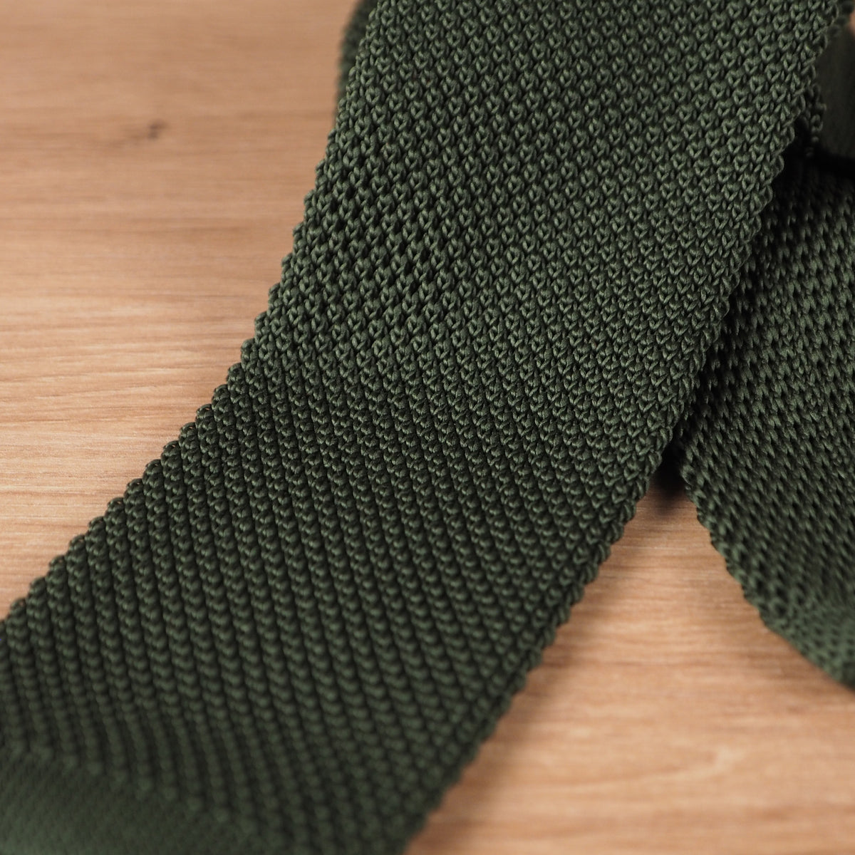 Army Green Knit Tie
