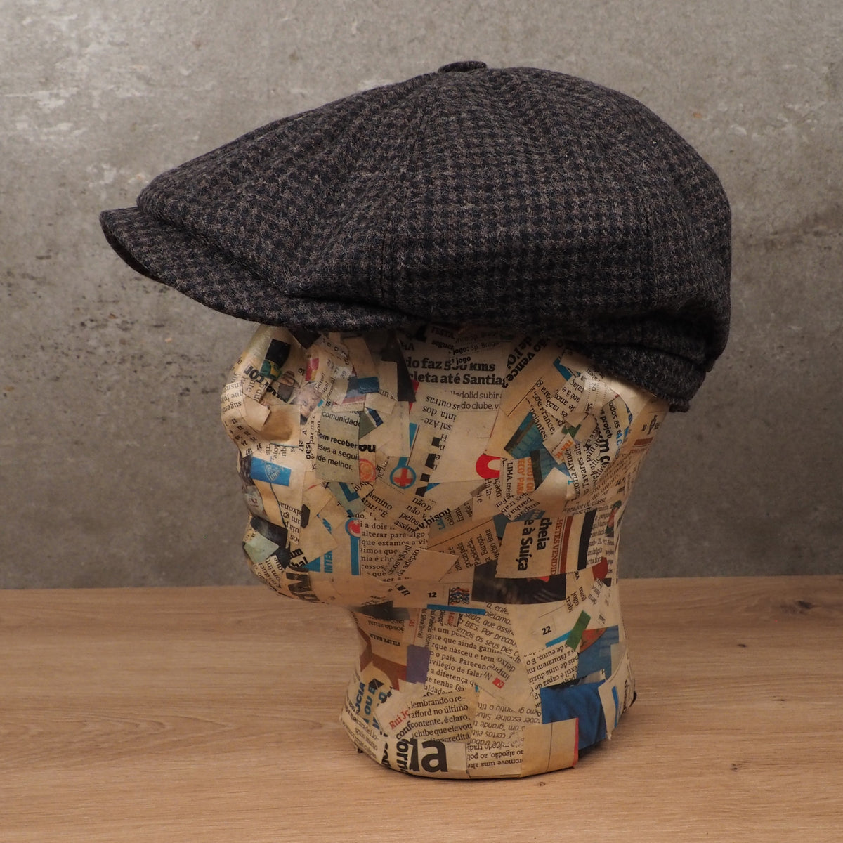 Boina Newsboy Houndstooth