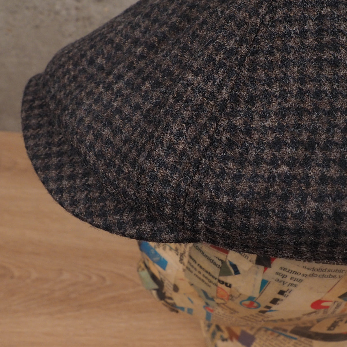 Boina Newsboy Houndstooth
