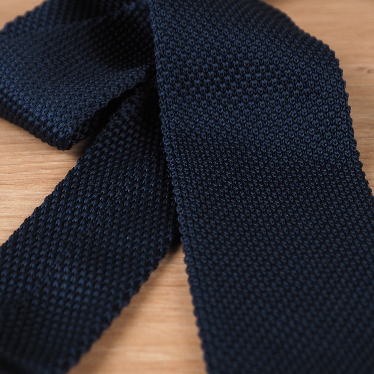 Navy Blue Knit Tie