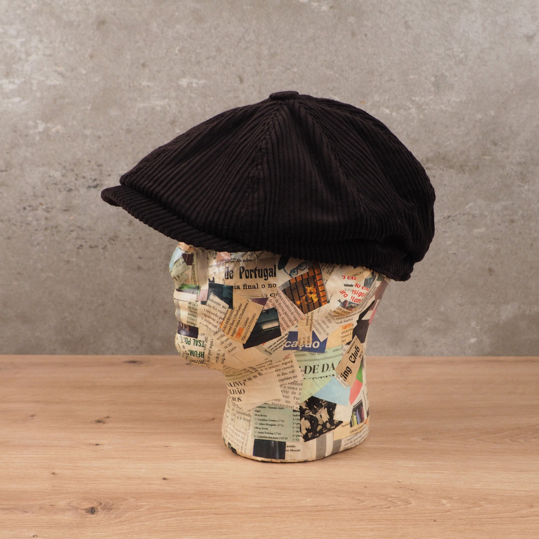 Boina Newsboy Bombazine Castanha