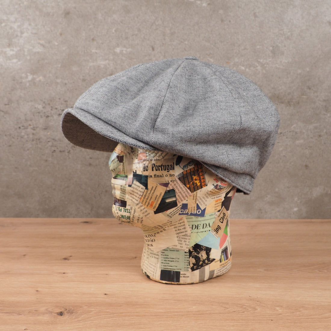Boina Newsboy Cinza Claro