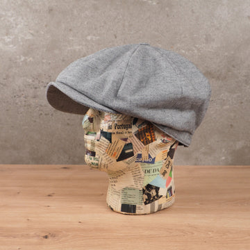 Newsboy Cap Heather Twill Grey