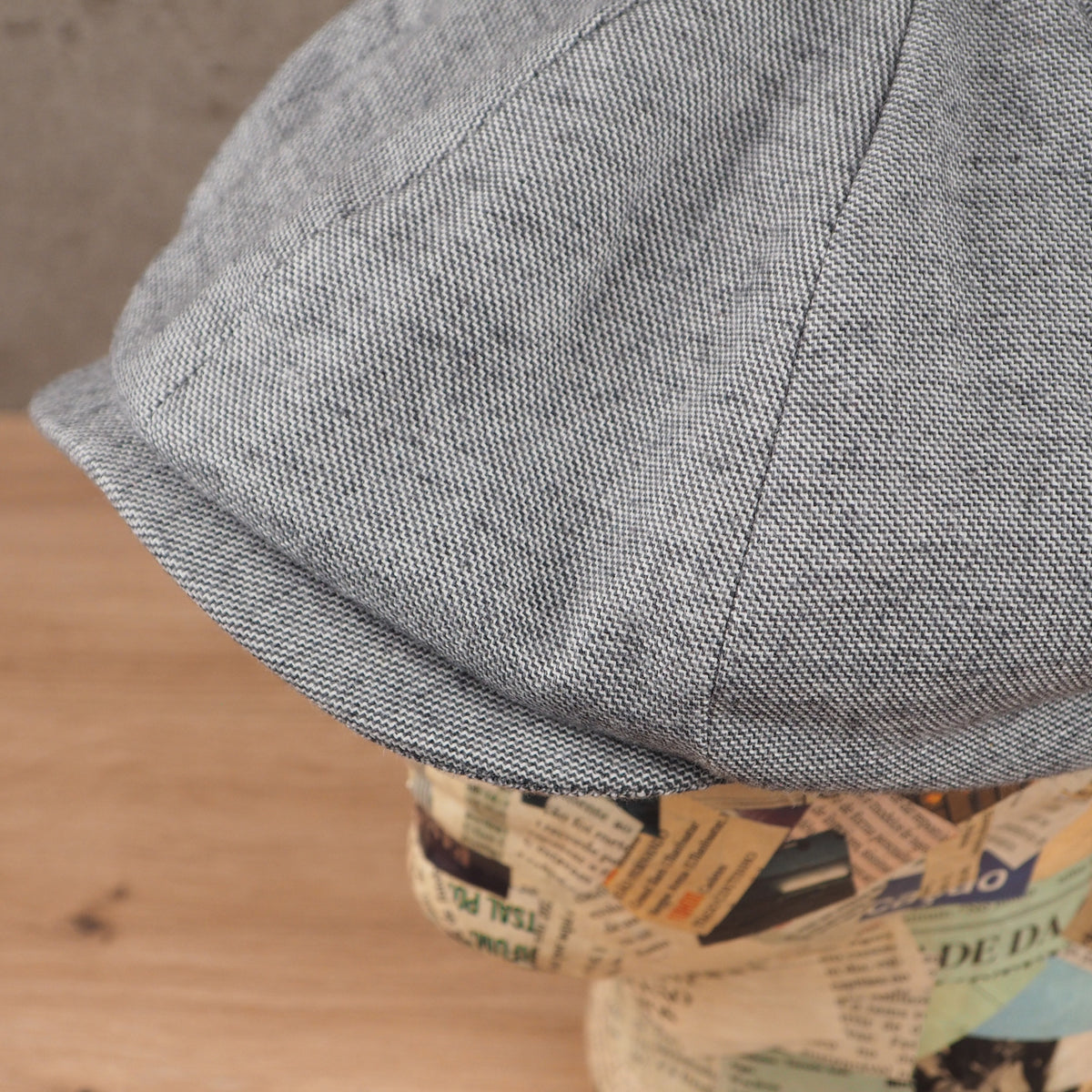 Newsboy Cap Heather Twill Grey