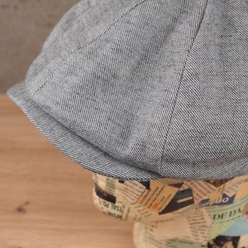 Newsboy Cap Heather Twill Grey