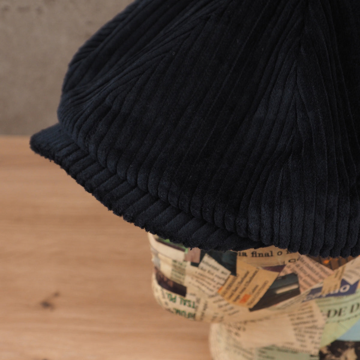 Newsboy Cap Corduroy Blue