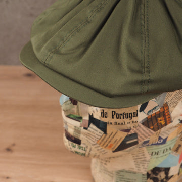 Newsboy Cap Cotton Twill Army Green