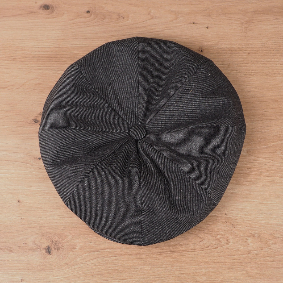 Newsboy Cap Denin Dark Grey