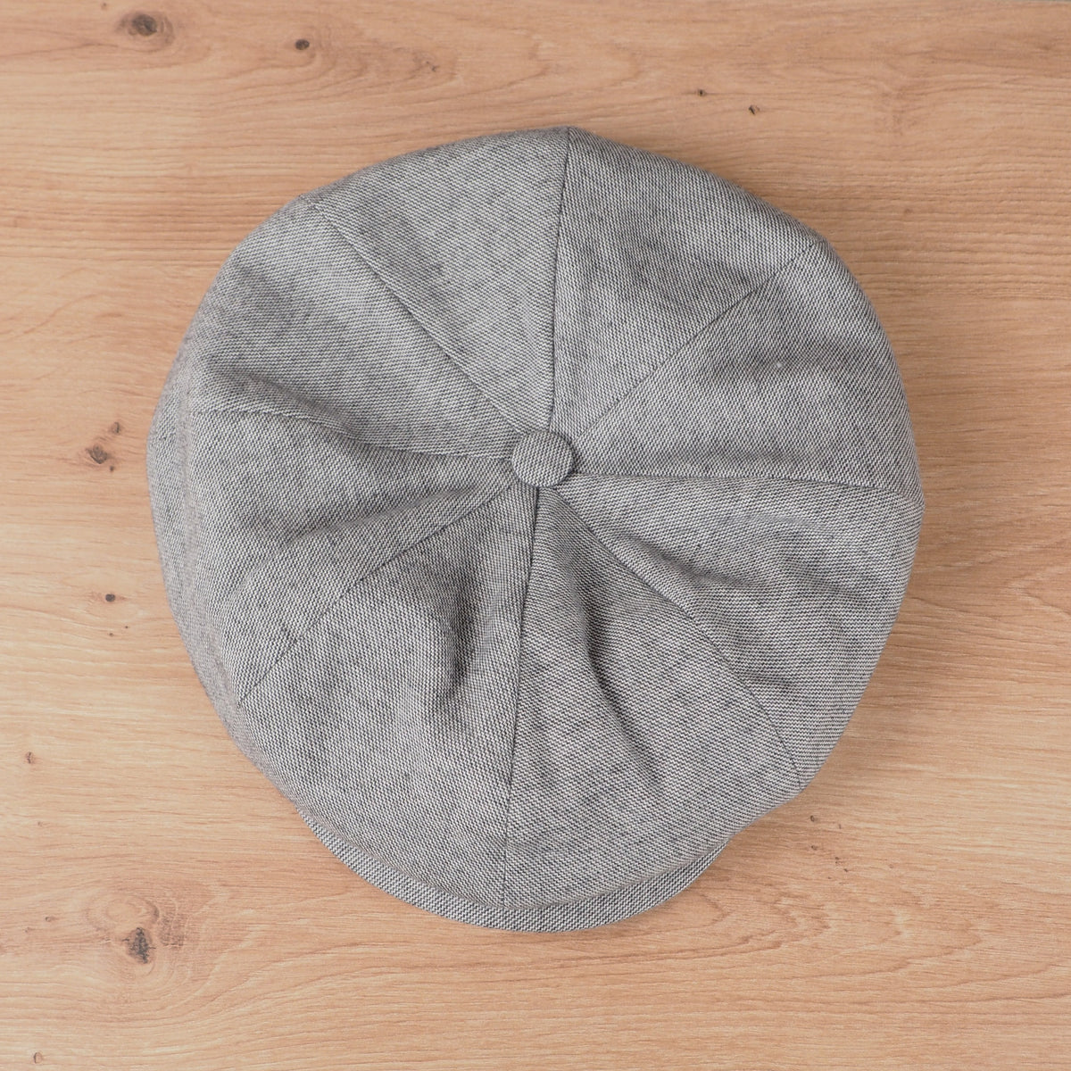 Newsboy Cap Heather Twill Grey