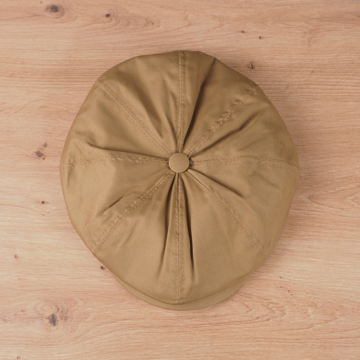 Newsboy Cap Cotton Twill Beige