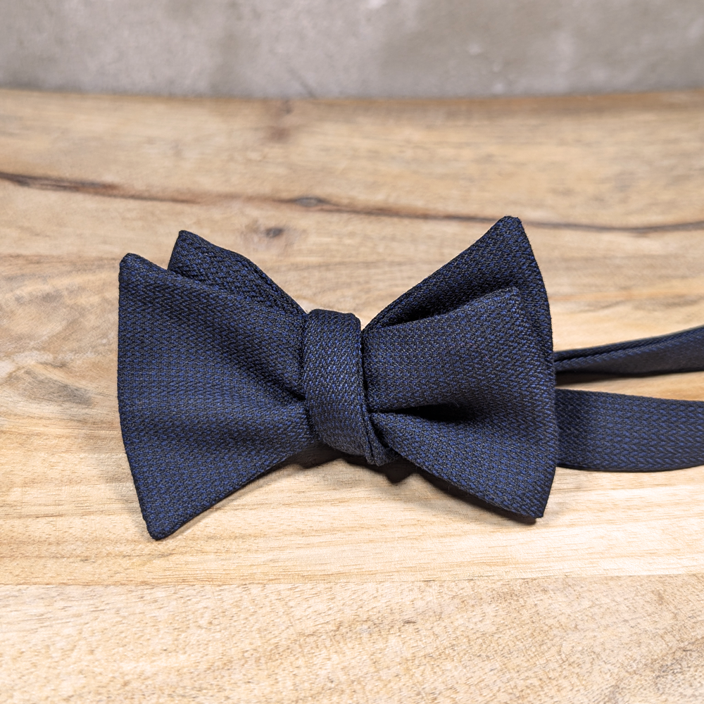 Herringbone Grenadine (navy blue)