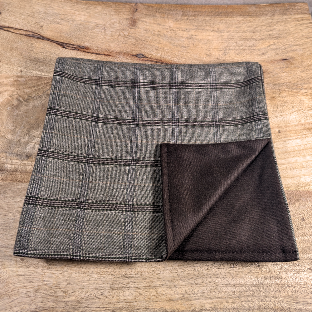 Cachecol Reversível Glen Plaid (castanho)