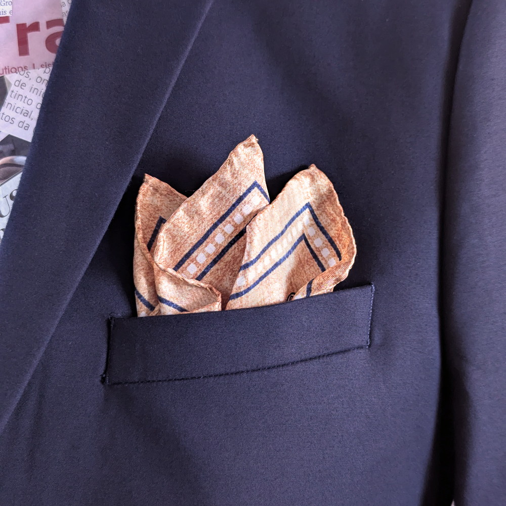 Golden Silk Handkerchief