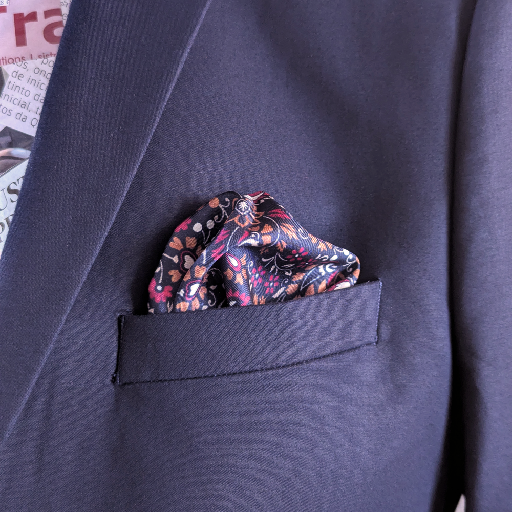 Flowers Silk Handkerchief