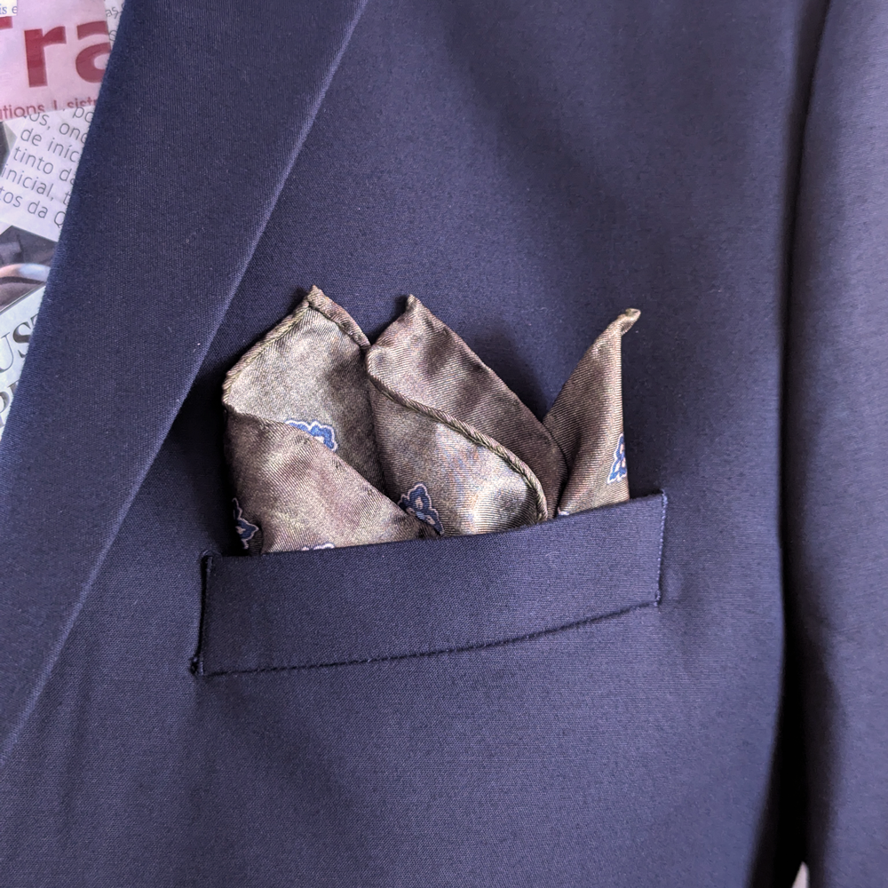 Green Silk Handkerchief