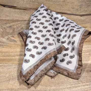 White Silk Handkerchief