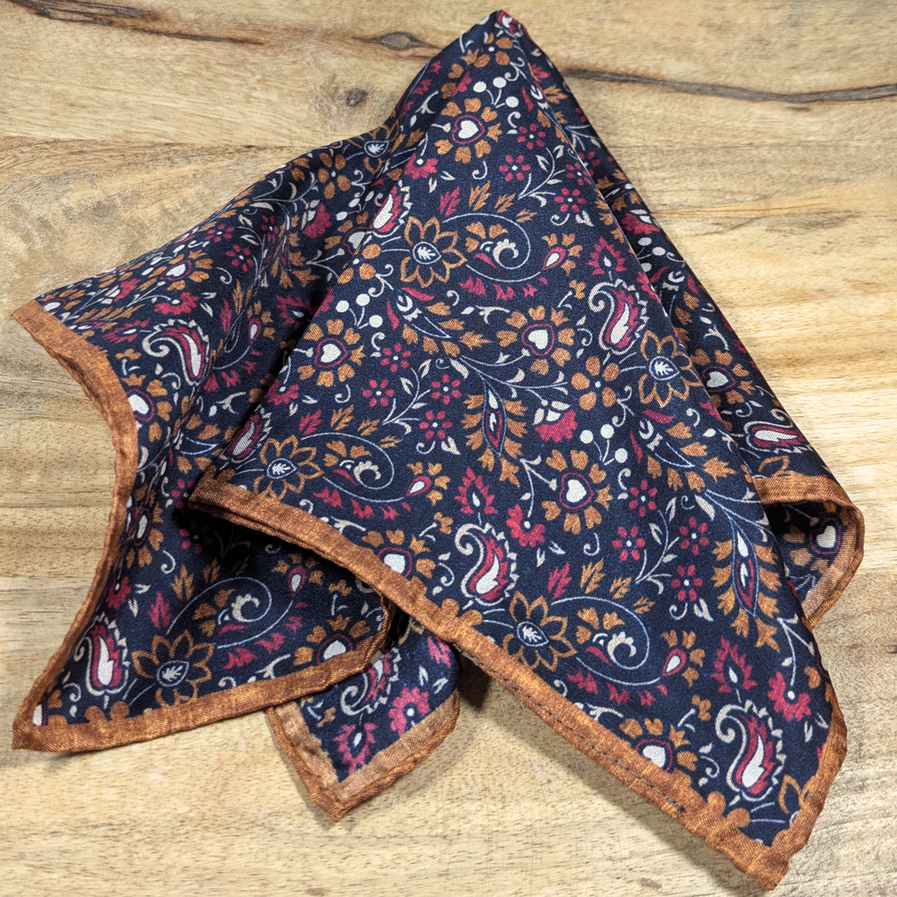 Flowers Silk Handkerchief