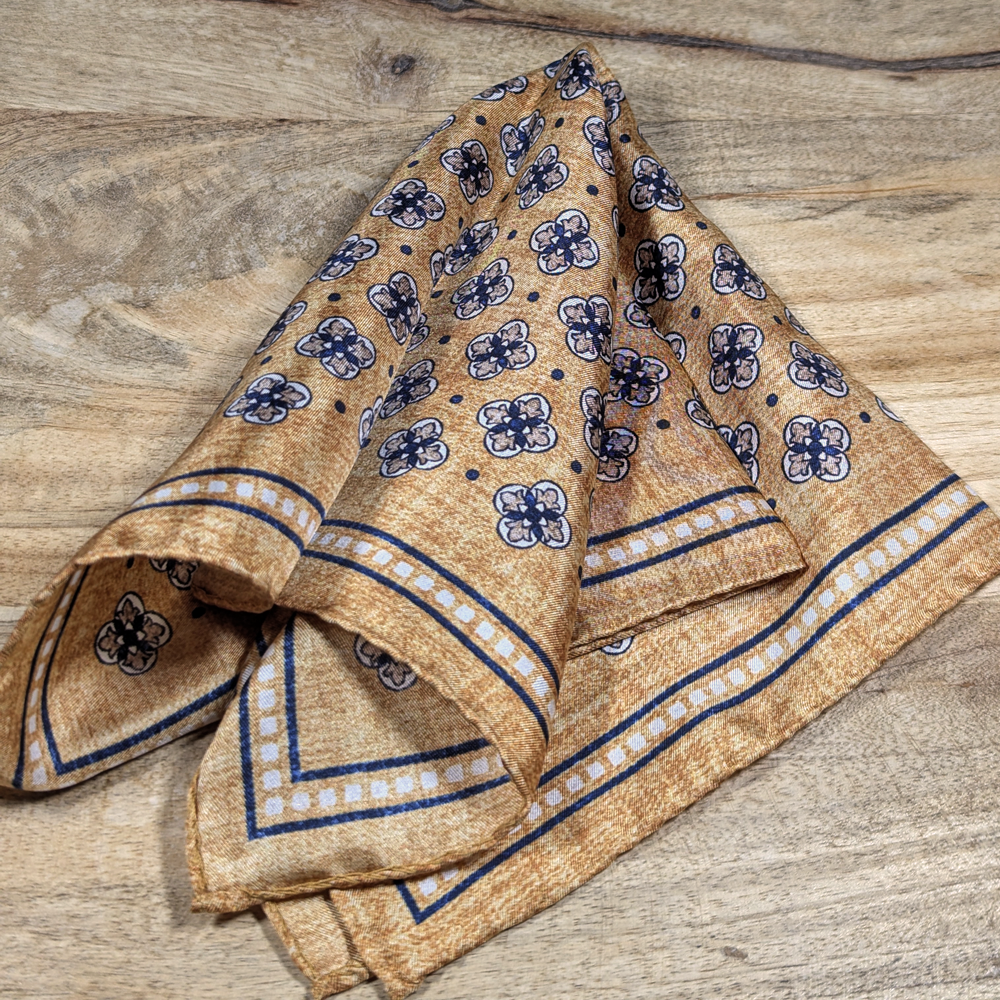 Golden Silk Handkerchief