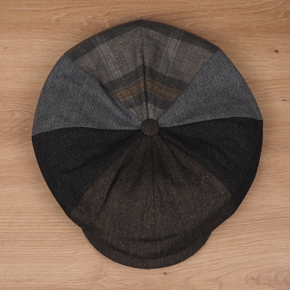 Boina Newsboy Panels Castanha