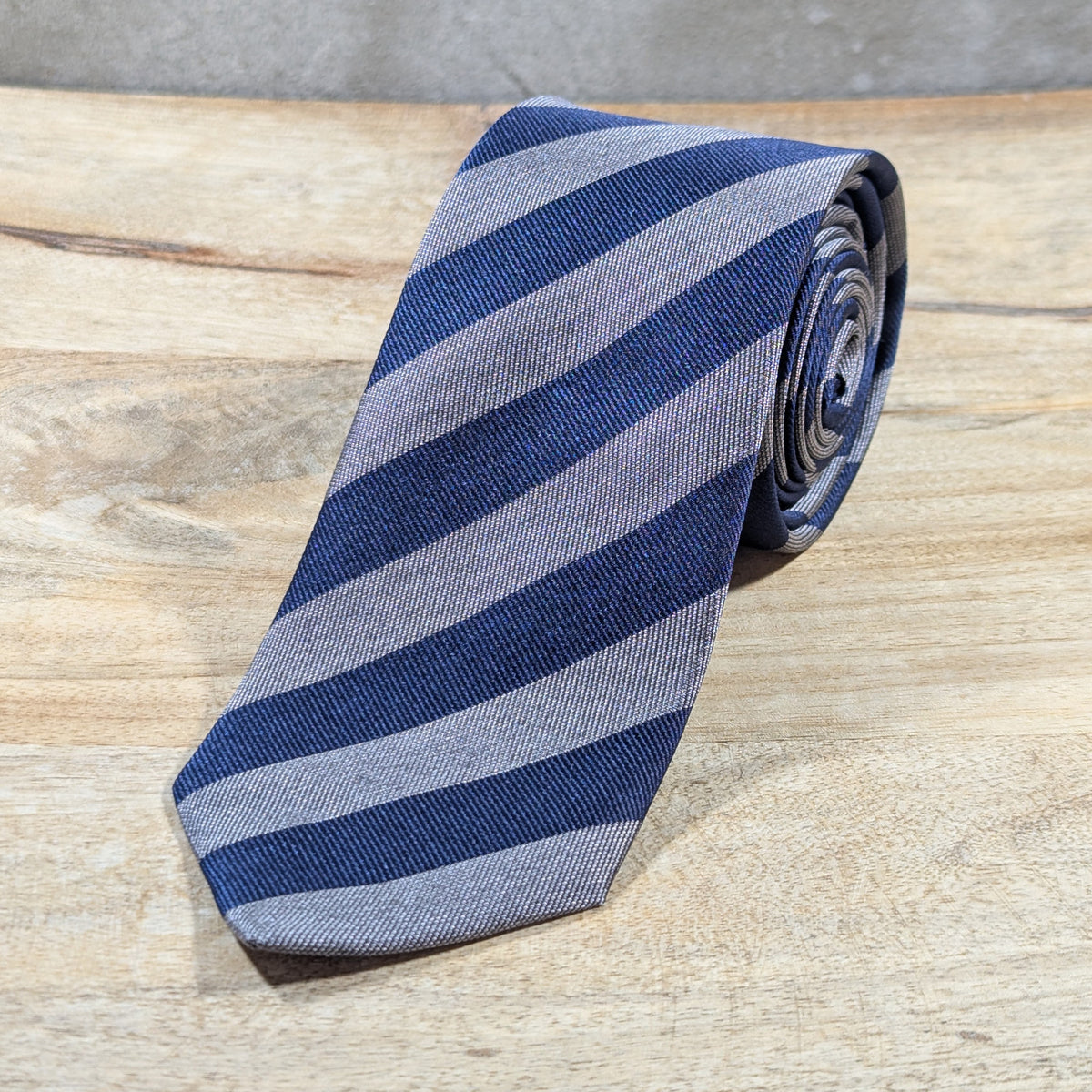 Regimental (grey and blue)