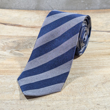 Regimental (grey and blue)