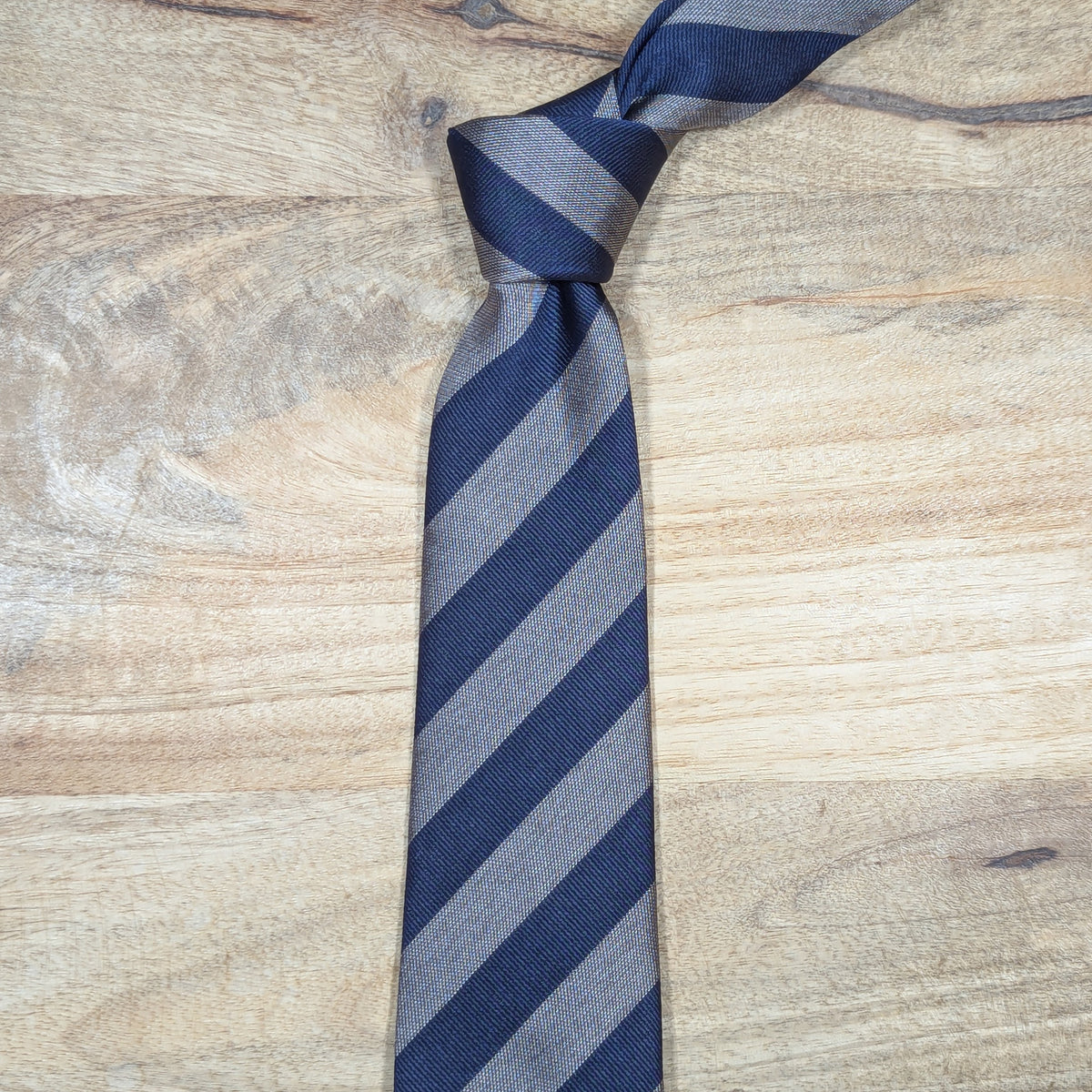 Regimental (grey and blue)