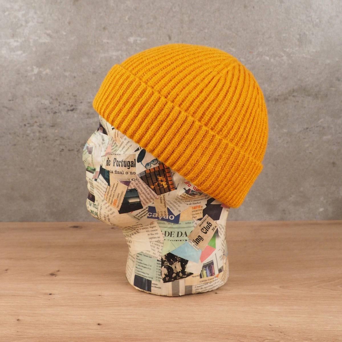 Mustard Fisherman Beanie