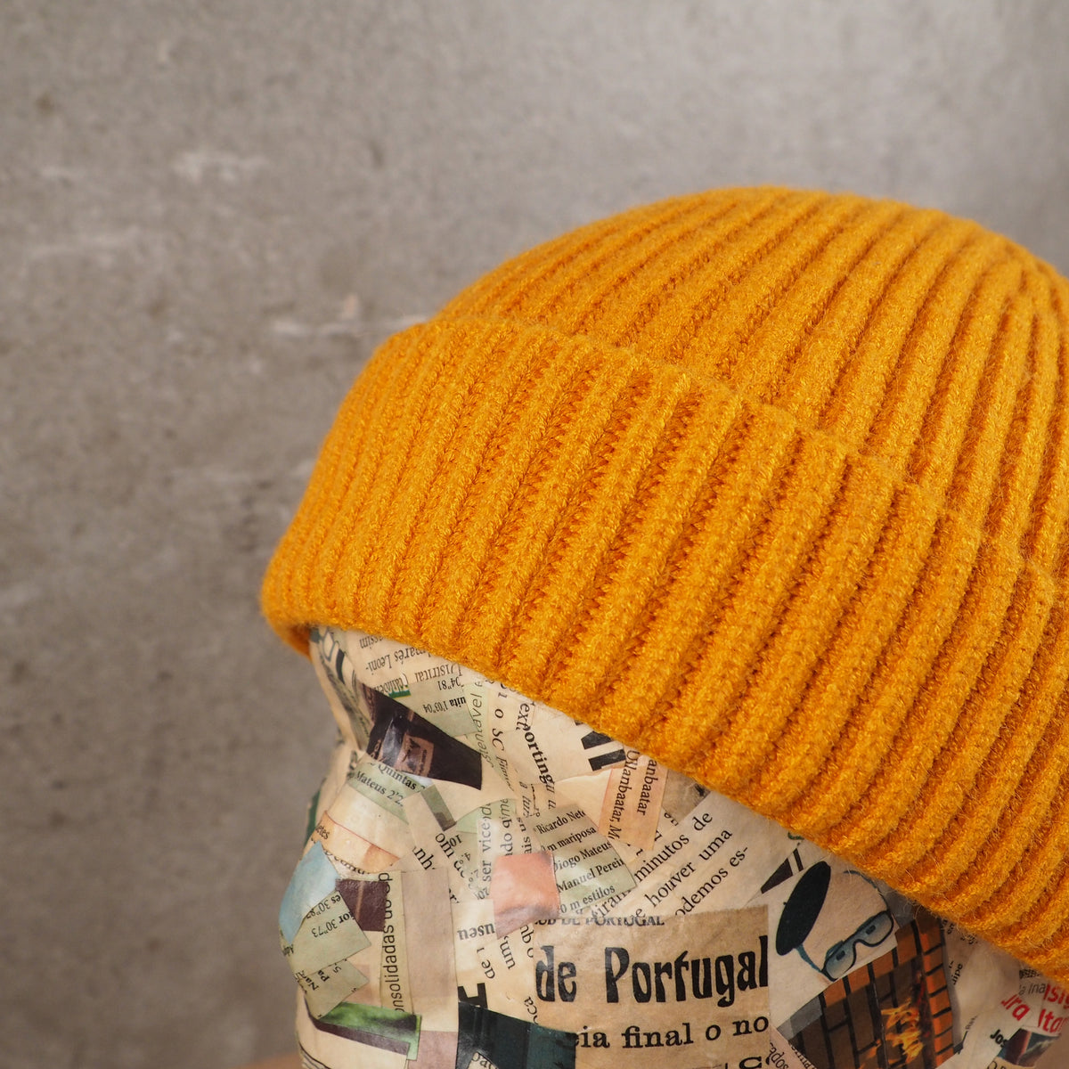Mustard Fisherman Beanie