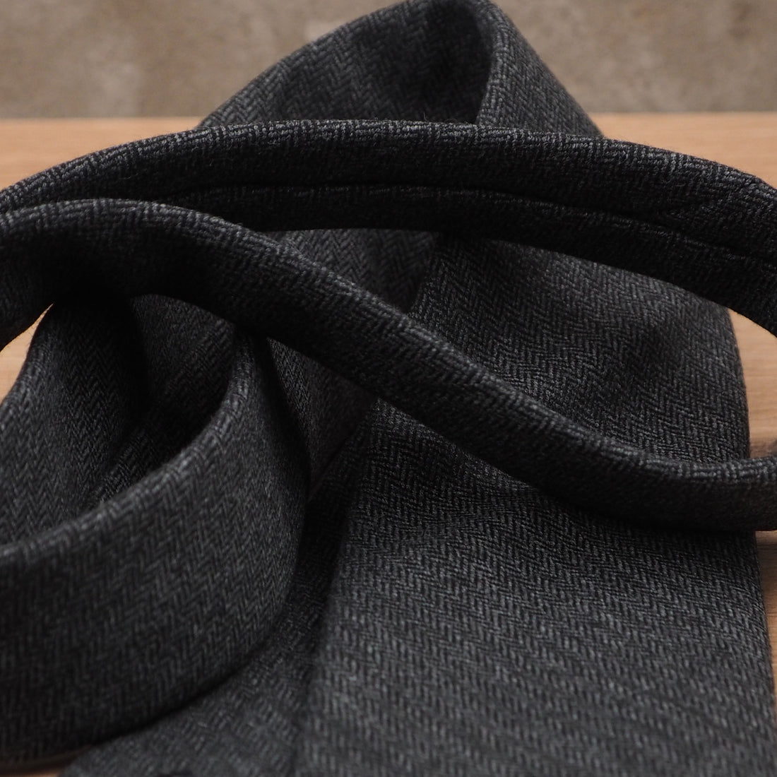 Dark Grey Herringbone